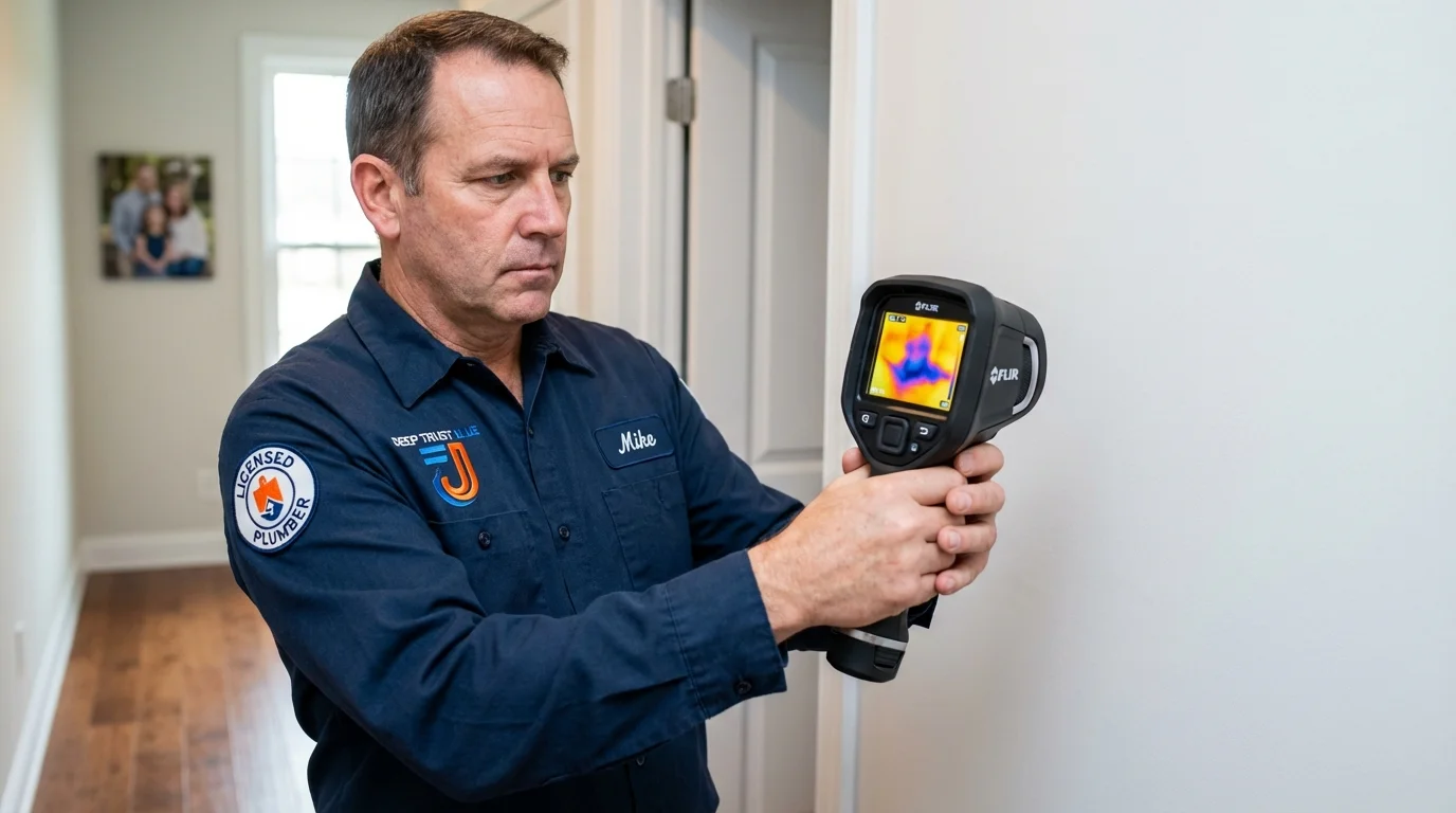 Thermal imaging leak detection by Johns Plumbing LLC in Holland